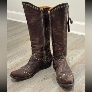 Old Gringo Brown Studded Boots